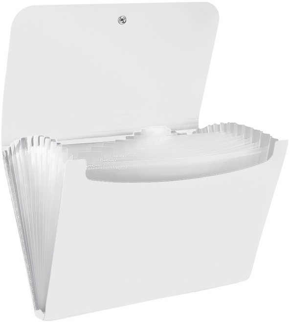 모던앳 아코디언파일 13칸 정리함, 화이트, 1개