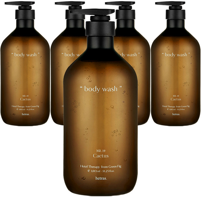 헤트라스 호텔 바디워시 선인장, 1.013L, 5개