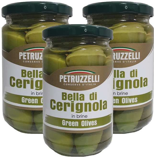 Petruzzelli 青色西西里橄欖, 290g, 3個
