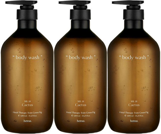헤트라스 호텔 바디워시 선인장, 1.013L, 3개