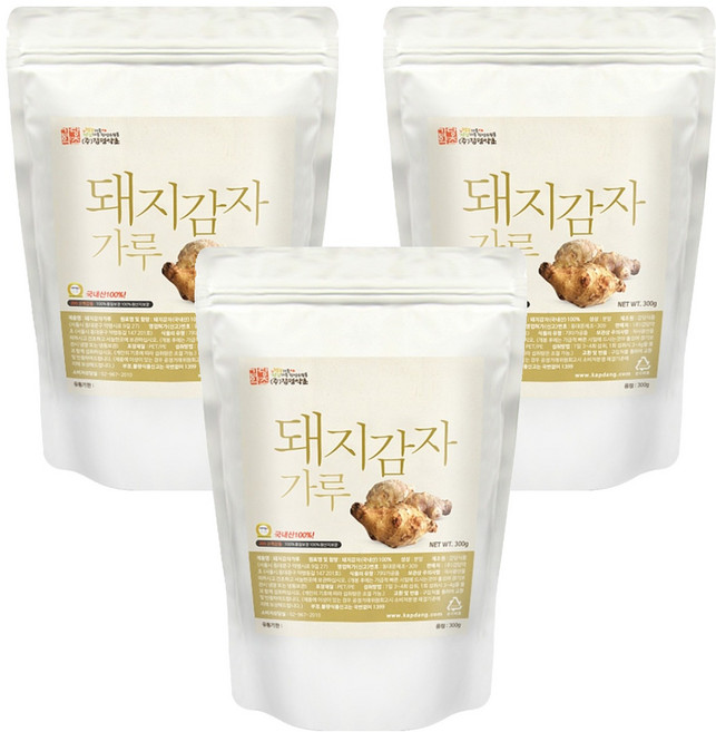 갑당약초 돼지감자 가루, 3개, 300g