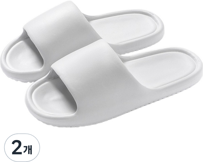 에버하우스 EVA 미끄럼방지 말랑 거실화, 그레이, 2개