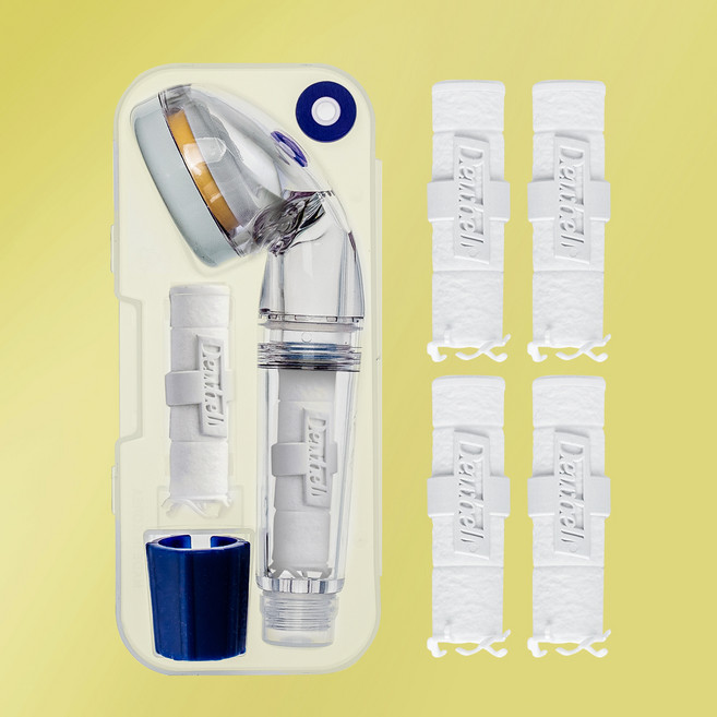 듀벨 여행용 샤워기 비타민 필터 세트 + 세디먼트 필터 6p, 1개, 시트러스레몬