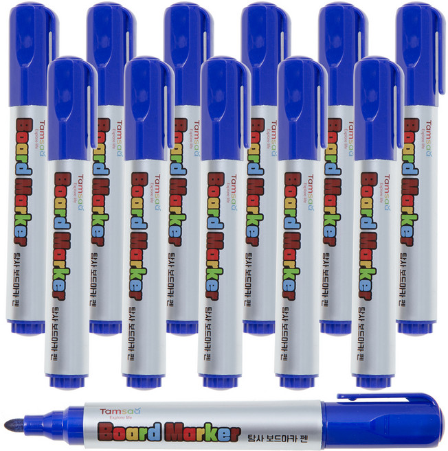 탐사 보드마카 펜, 블루, 12개
