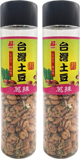 李家興 花生罐 蔥辣, 230g, 2罐