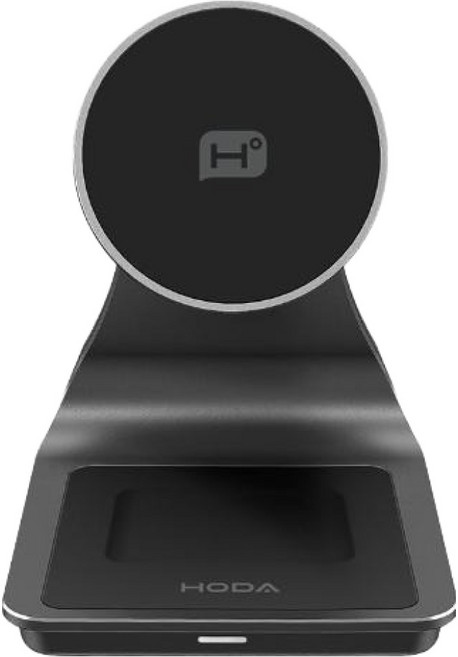HODA 好貼 三合一磁吸無線充電座 附 A to C 充電線 9 x 9.6 x 12.7cm 225g, 太空灰, 1個