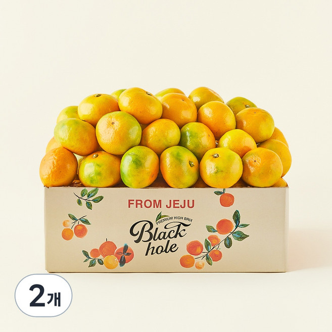 블랙홀 당도선별 10brix 감귤, 2개, 5kg(대과)