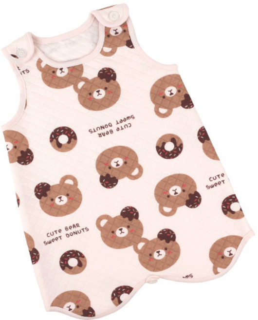 Maykids 童款甜甜圈小熊鋪棉保暖防踢被