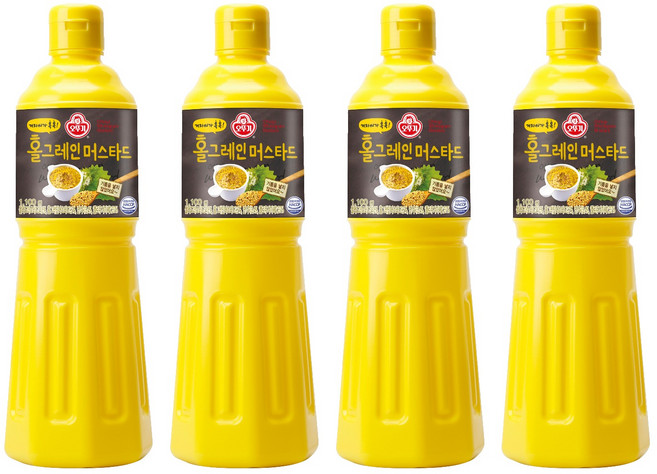 오뚜기 홀그레인 머스타드, 1.1kg, 4개