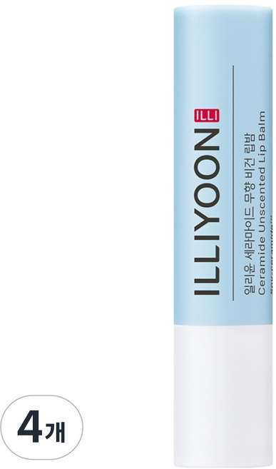 일리윤 세라마이드 비건 립밤, 4개, 3.2g, 무향