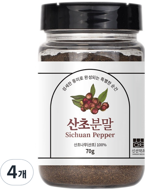 신선약초 산초 분말, 70g, 4개