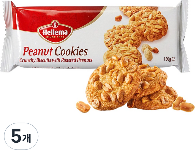 헬레마 피넛 쿠키, 5개, 150g