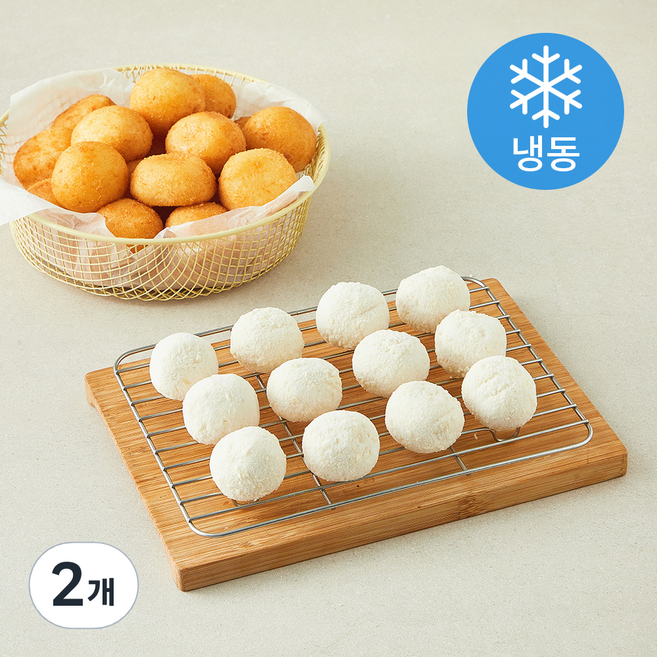 벨리푸드 모짜 치즈 찰볼 (냉동), 1.2kg, 2개