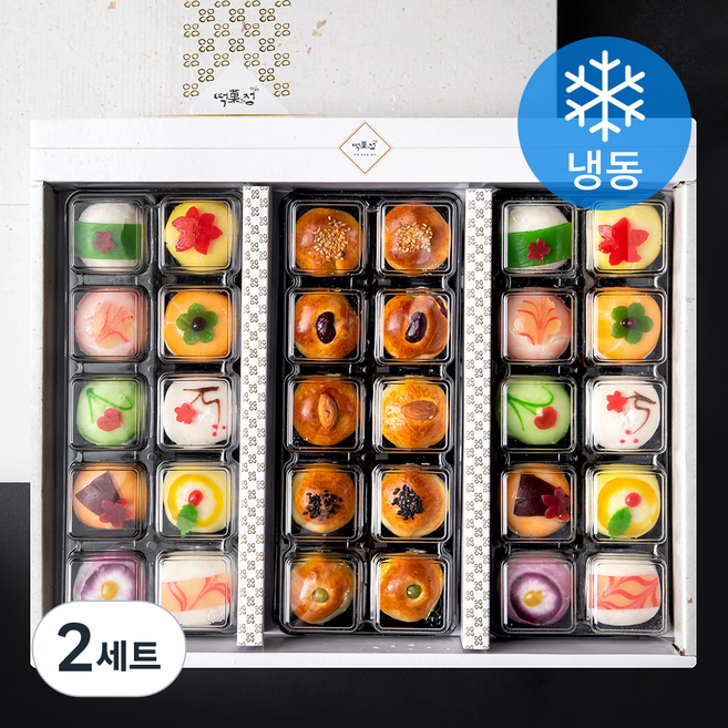떡과정 화과자 20구 + 만쥬 10구 선물세트 (냉동), 2세트