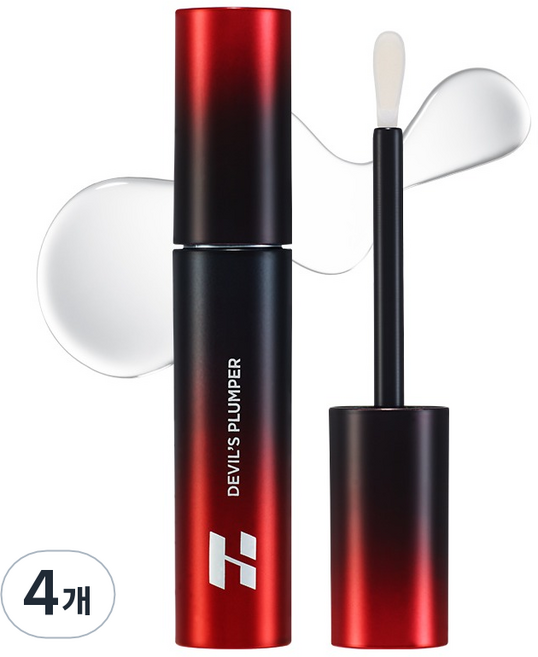 홀리카홀리카 데빌스 플럼퍼, 02헬파이어 글로이 토퍼, 3.8g, 4개