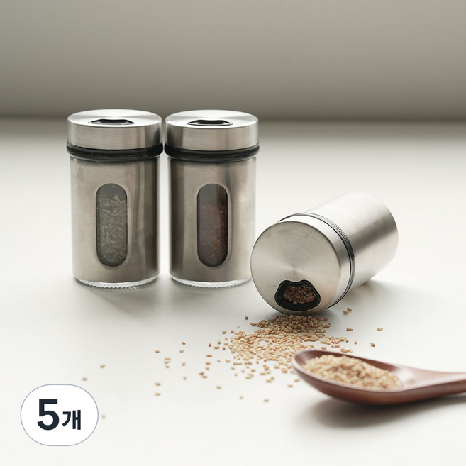 inbloom 不鏽鋼304調味罐, 5個, 120ml
