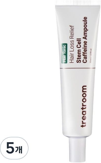 트리트룸 헤어토닉 탈모완화 줄기세포 카페인 앰플, 5개, 30ml