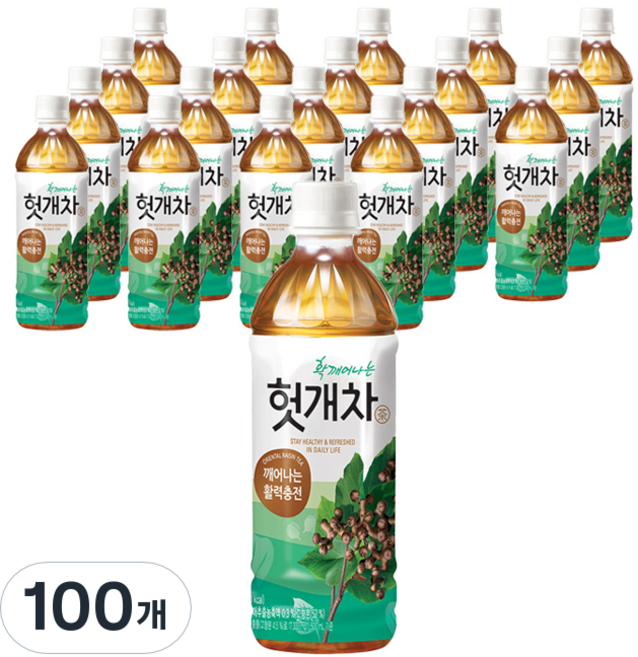 웅진 헛개차, 500ml, 100개