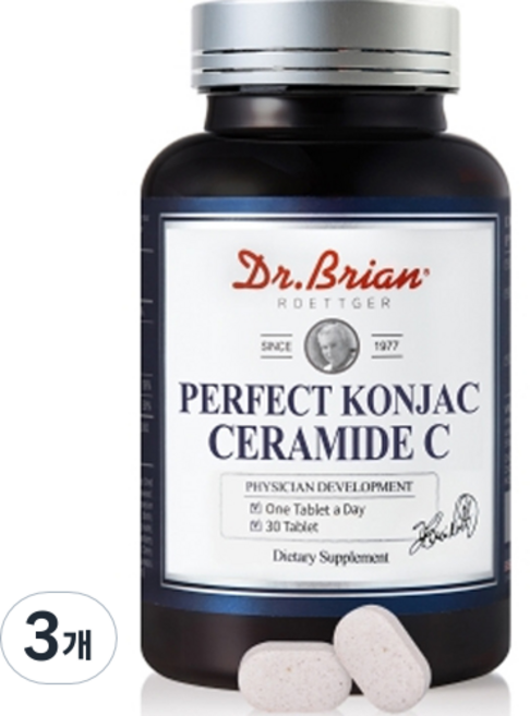 닥터브라이언 퍼펙트 곤약 세라미드 C 영양제, 30정, 3개