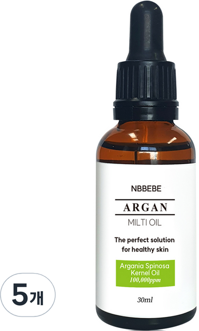엔비베베 아르간 멀티오일, 5개, 30ml
