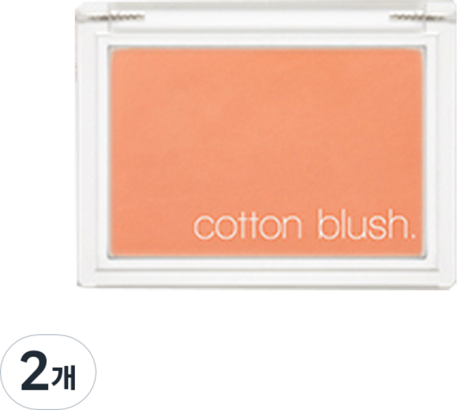 미샤 코튼 블러셔 4g, 캐롯 버터크림, 2개