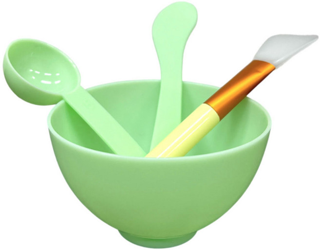 심플리비 얼굴 팩 도구 4종 세트, 1세트, 그린