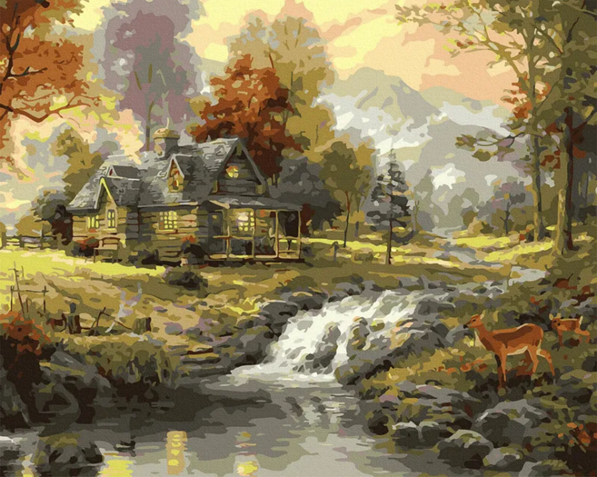 ArtLife 藝術生活 數字油畫DIY DT110 50 x 40cm, 數字油畫 宛如仙境 多色, 1盒