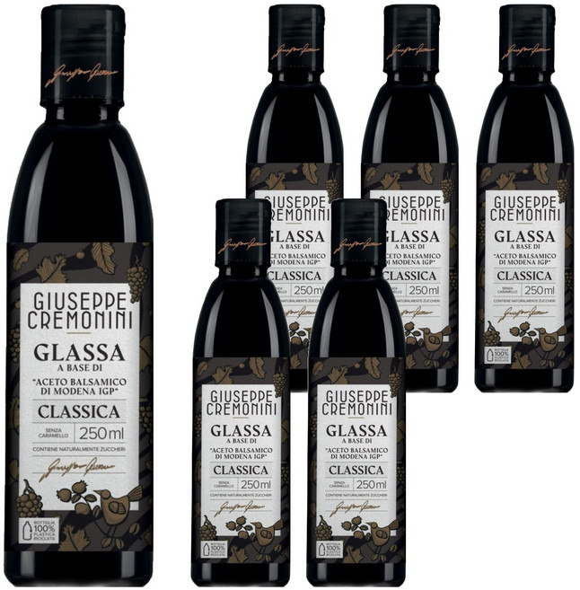 쥬세페크레모니니 클래식 발사믹 글레이즈, 250ml, 6개