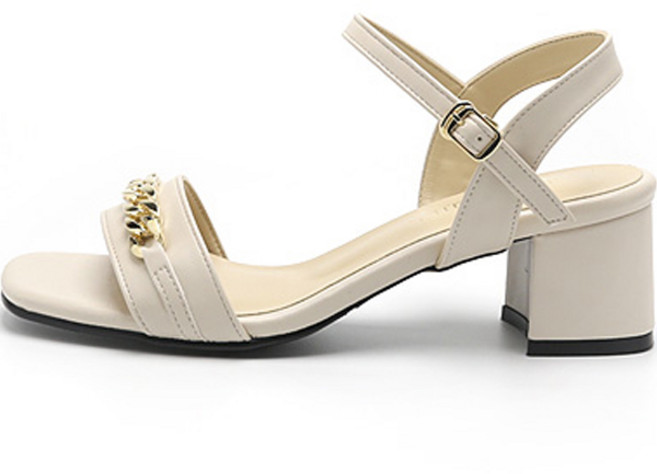 잭앤질 여성용 수제 골드체인 빅사이즈 샌들 JB2303