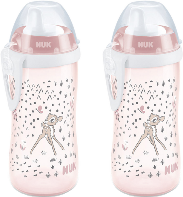 누크 퍼스트초이스 디즈니 스파우트 키디컵, 300ml, 2개, 밤비