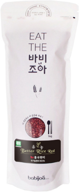 바비조아 유기농 베러 라이스 레드 홍국현미, 1kg, 1개