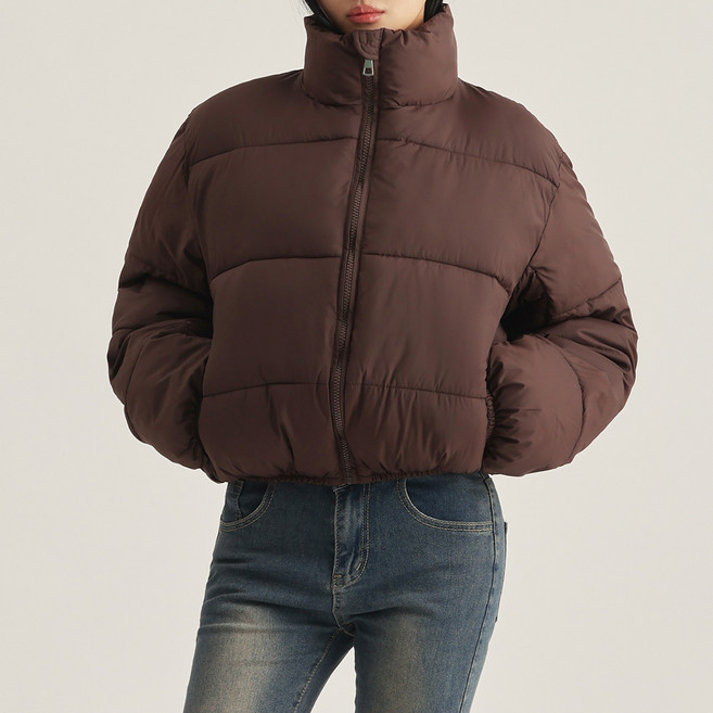 엘쏘 여성용 숏 스토리 크롭 패딩