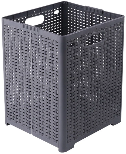 日式加大折疊髒衣收納籃, 深空灰