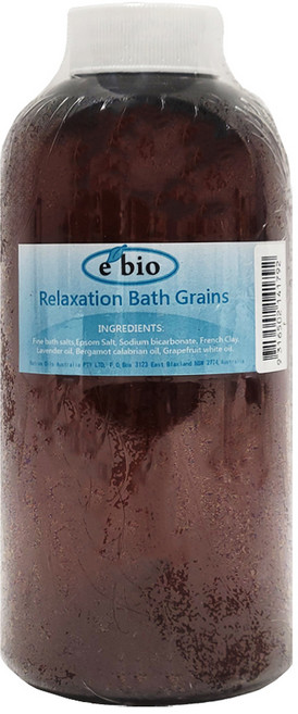 e'bio 放鬆心神精油礦物浴鹽, 500g, 1瓶