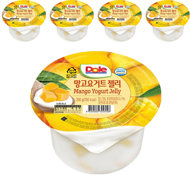 돌 망고요거트 컵젤리, 200g, 5개