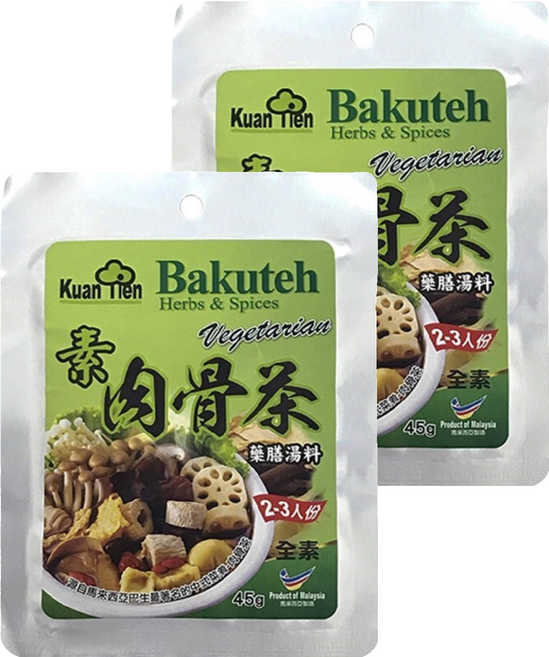 官田 素肉骨茶藥膳湯料, 45g, 2包