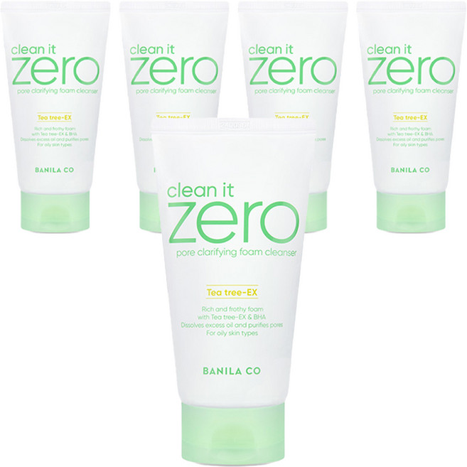 바닐라코 R 클린 잇 제로 포어 클래리파잉 폼클렌저, 150ml, 5개