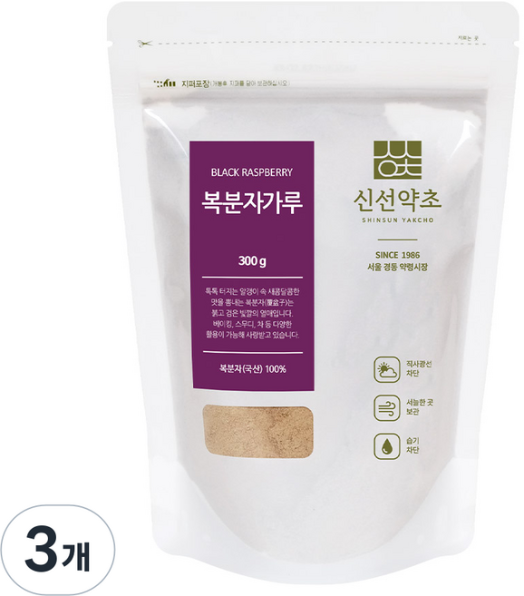 신선약초 복분자가루, 3개, 300g