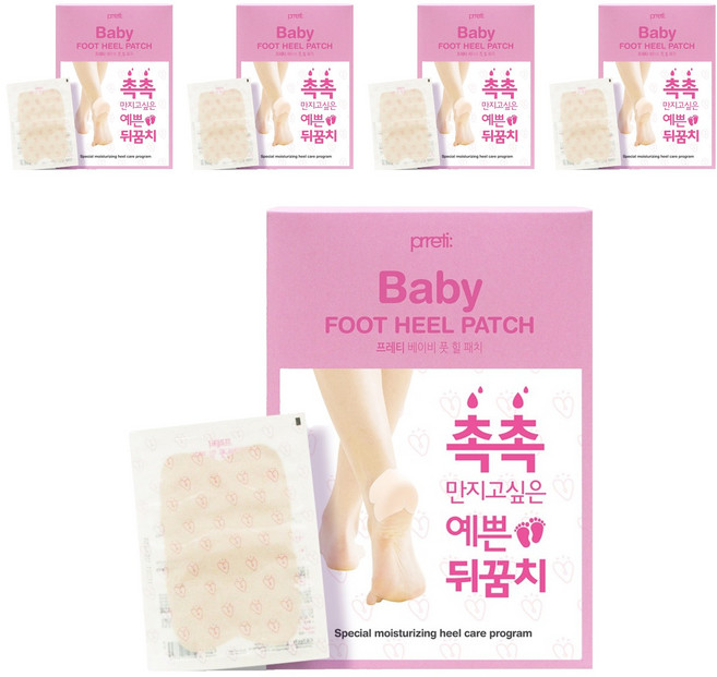 프레티 베이비 풋 힐패치, 10개입, 5개