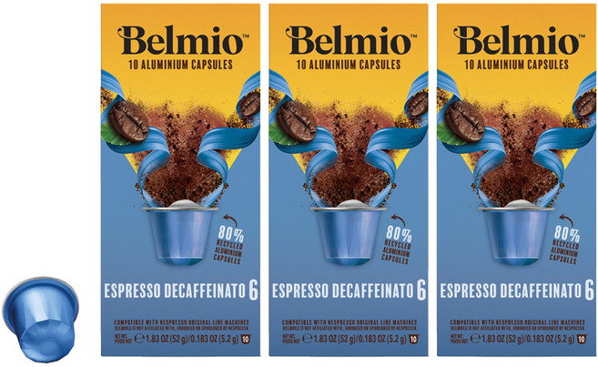 벨미오 에스프레소 디카페나토 네스프레소 호환 캡슐 커피, 3개, 10개입, 5.2g