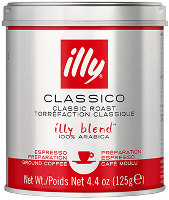 일리 클래식 로스트 그라운드 분쇄 커피, 에스프레소, 125g, 1개