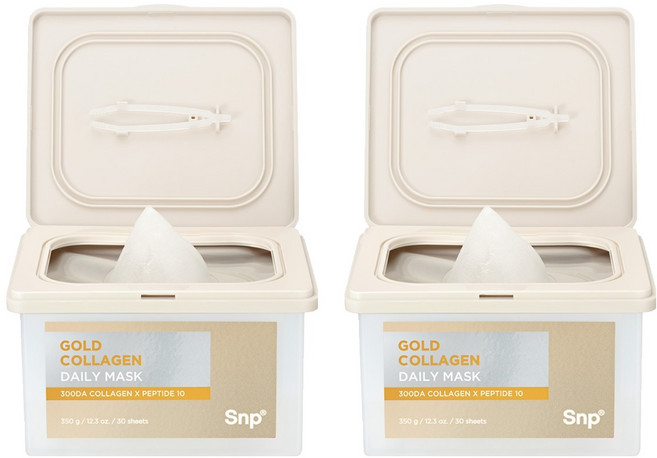 에스엔피 골드 콜라겐 데일리 뽑아쓰는 마스크팩 350g, 30개입, 2개
