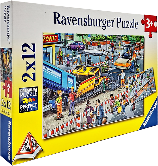 Ravensburger 維寶 拼圖, 道路施工, 24片, 1盒