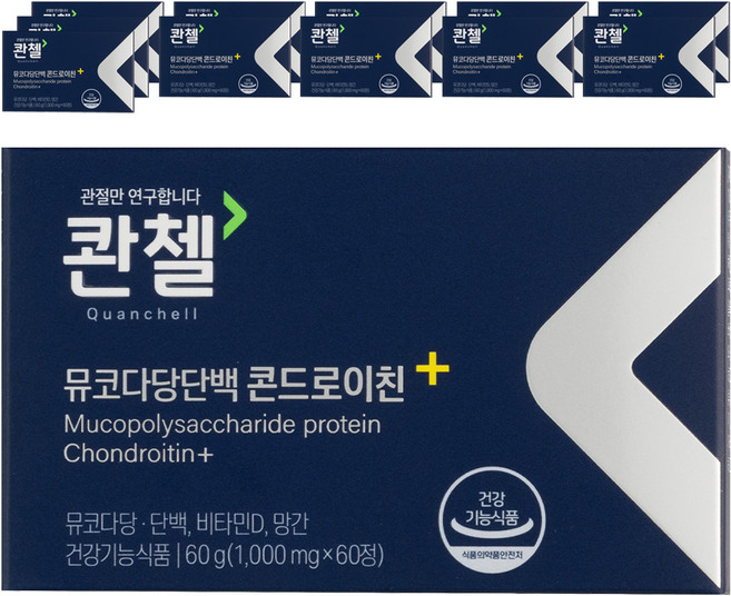 콴첼 뮤코다당단백 콘드로이친 플러스, 60정, 12개