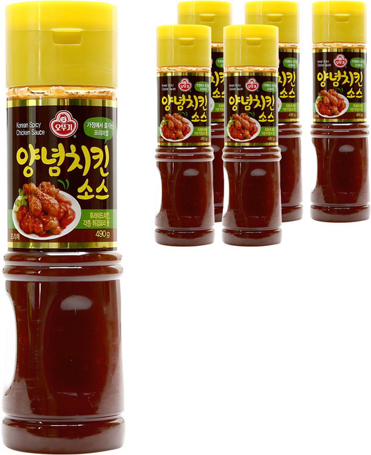 오뚜기 양념치킨 소스, 490g, 6개