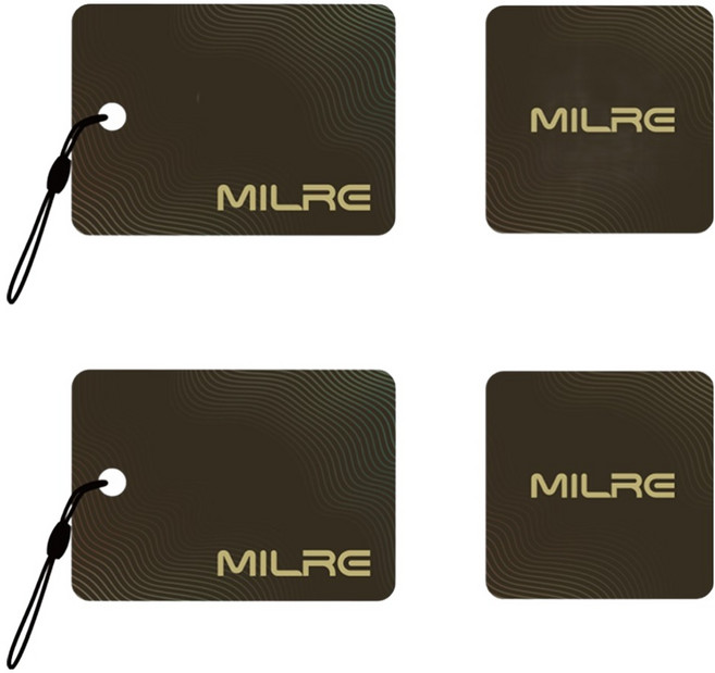 밀레시스텍 디지털 도어락 카드키 모바일 2p + 고리 2p 세트, 1세트, 011686