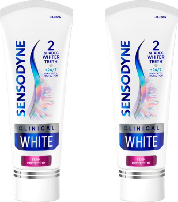 SENSODYNE 舒酸定 專研亮白抗敏牙膏, 100g, 2條