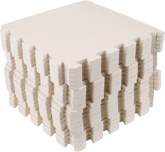 코멧 펫 반려동물 퍼즐 매트 32.5x32.5cm, 화이트, 1세트, 20개