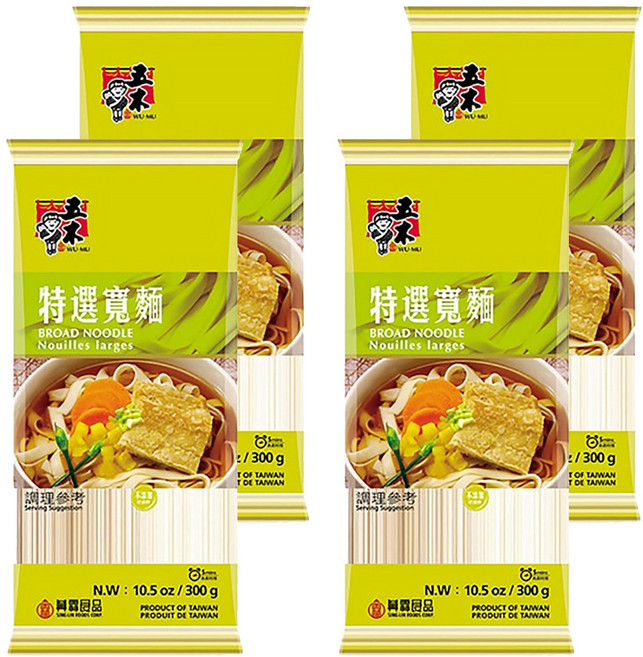 五木 寬麵, 300g, 4包