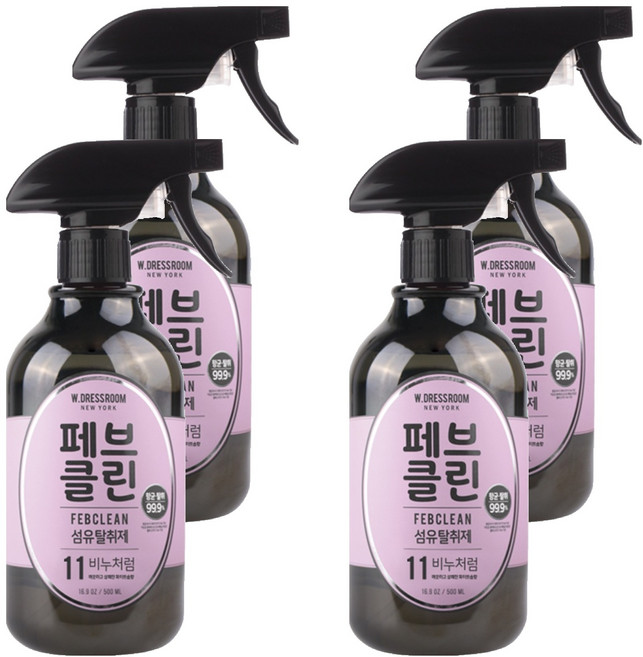 W.DRESSROOM 多麗絲 除臭持久香氛噴霧 No.11淡雅皂香, 500ml, 4瓶